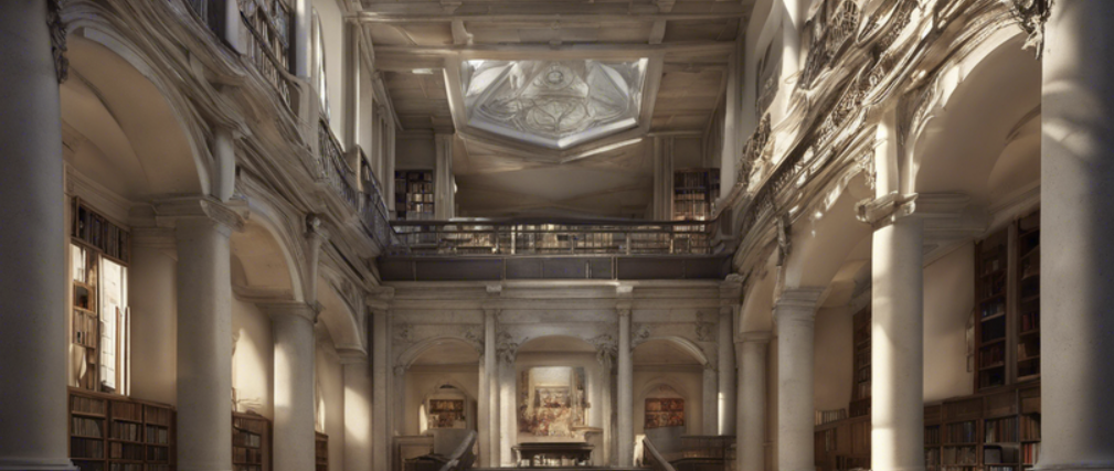 Inside a historical college
